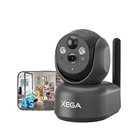 Xega 4G LTE Telecamera Interno con Sim/ 7800mAh Batteria senza Fili