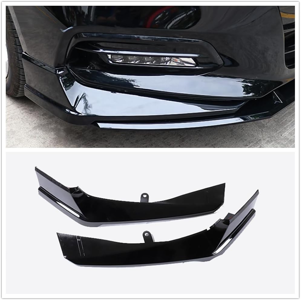 for Honda Accord 2018-2021 Front Bumper Both Side Lip Molding Trims White Black