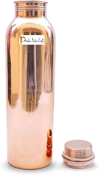 Prishia India Craft Copper Bottle 900ml Capacity