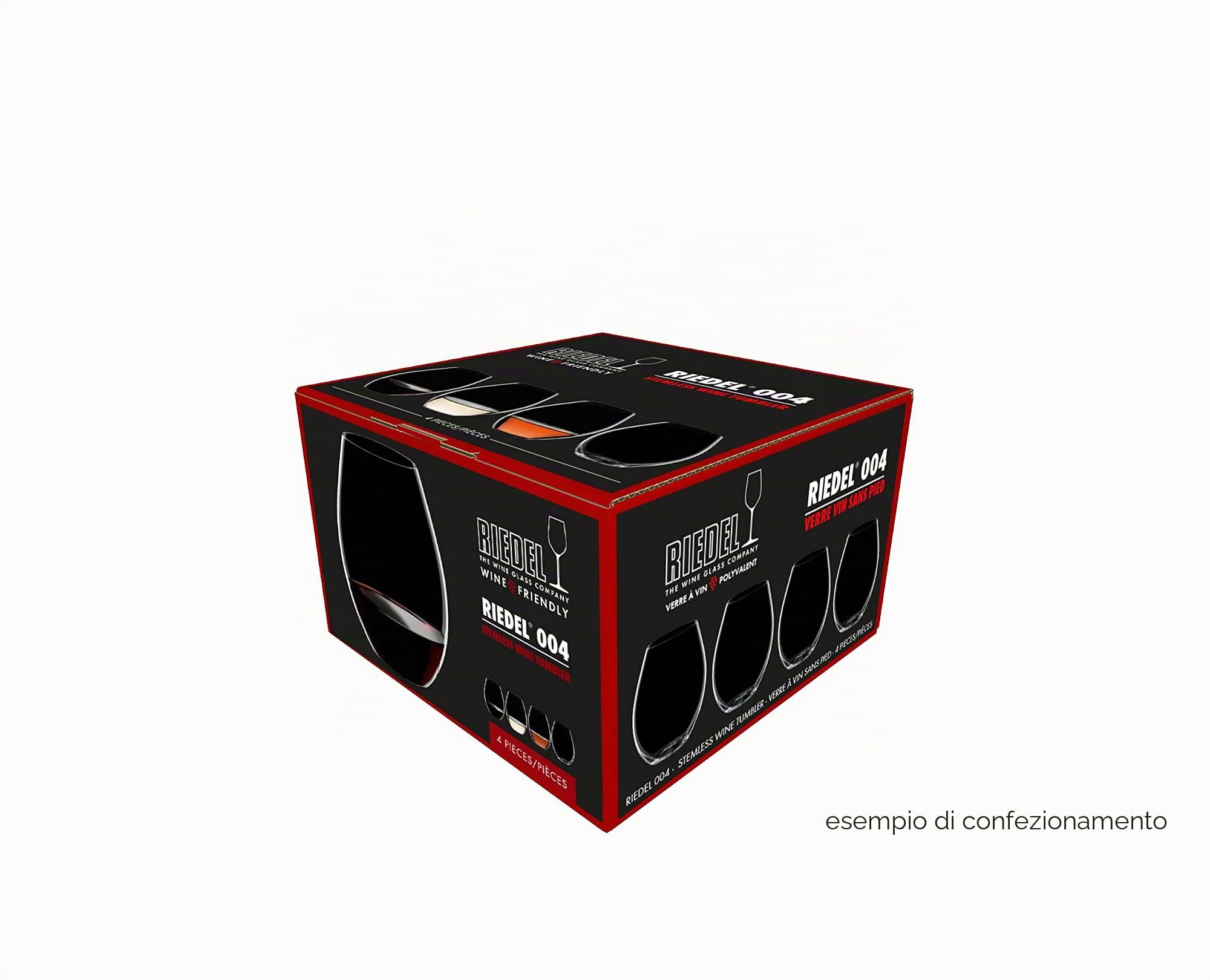 Riedel Wine Friendly Riedel 004 - Confezione da quattro bicchieri