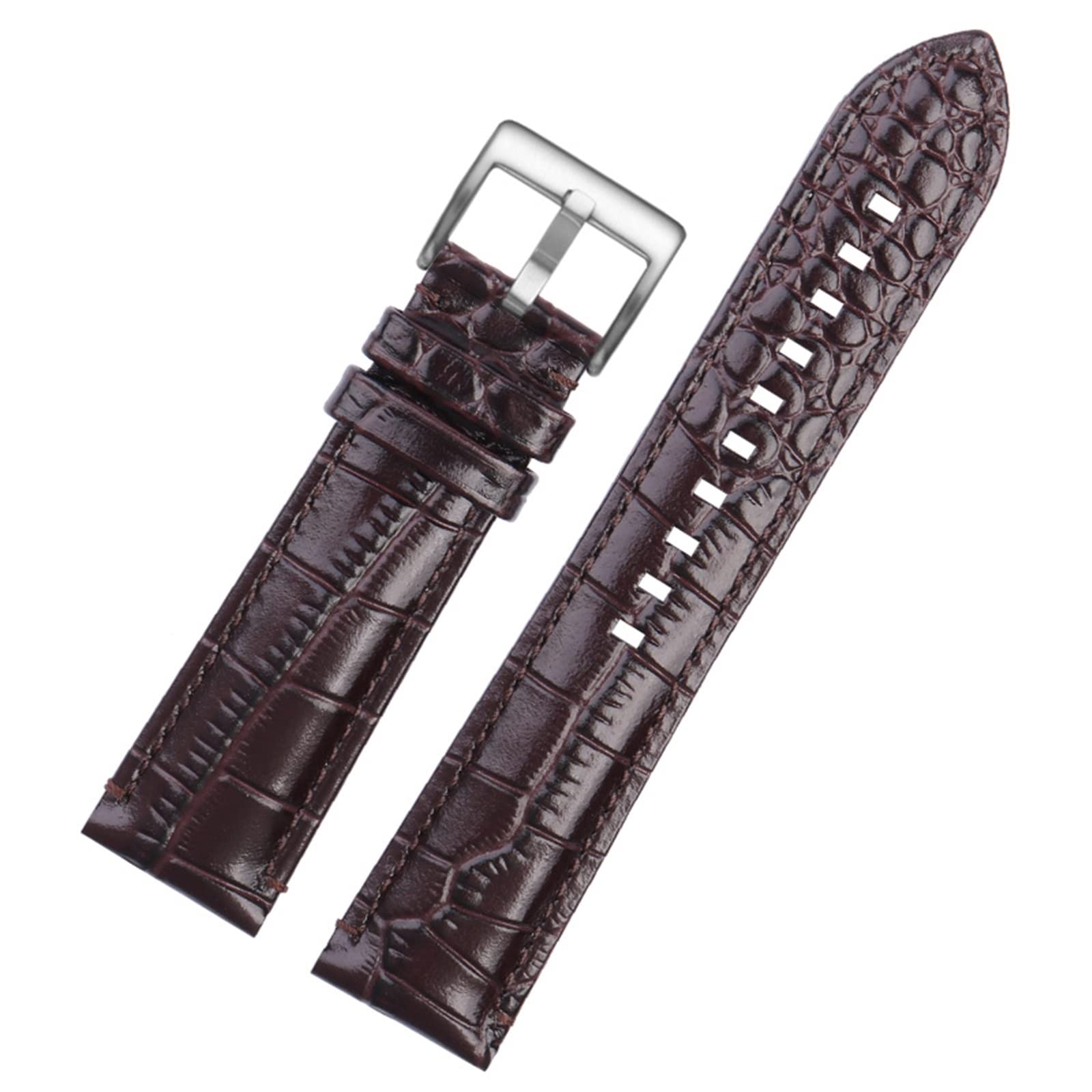 JDIME Bransoletka z prawdziwej skóry jest odpowiednia dla Armani AR2447/1981/1973/60028, męski wodoodporny pasek do zegarka 22 mm