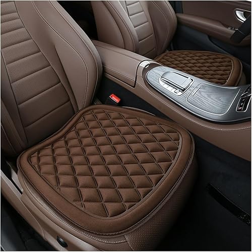 BESULEN Fundas de asiento de automóvil, paquete de 2 almohadillas transpirables antideslizantes para asiento inferior, universales para cuatro