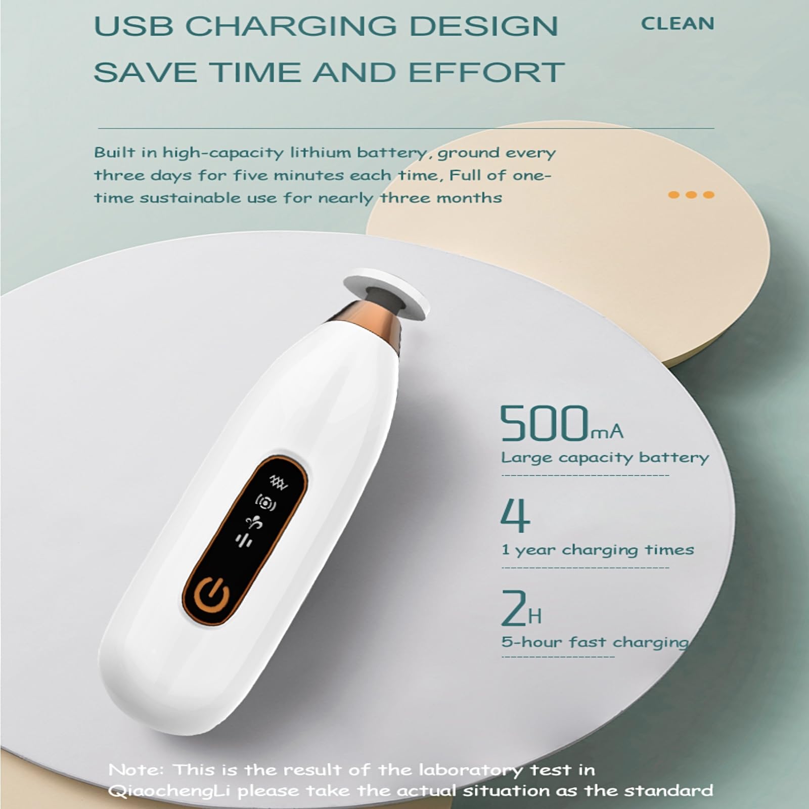 Cortadora de uñas eléctrica para bebé, lima de uñas recargable, 4 modos de velocidad, máquina eléctrica inalámbrica segura con foco LED, 5 cabezales de amoladora de repuesto para recién