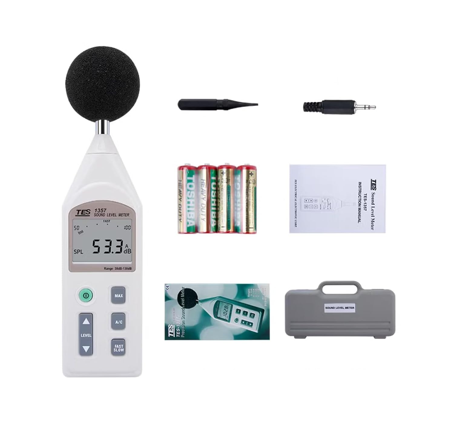 HKNDT TES1357 Sound Level Meter Tester TES1357 Noise Meter Tester 30