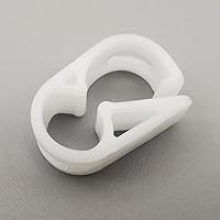 Vista 9 de Abrazadera de tubo de plástico PBT de 284.0 °F resistente al calor, clip de tubo ajustable, abrazadera de manguera de control de flujo industrial