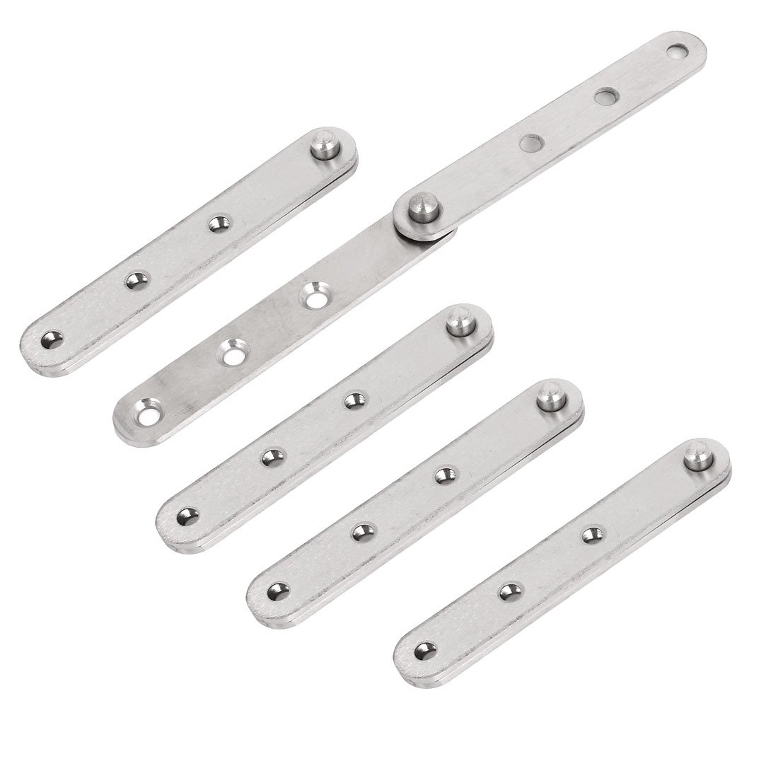 Aexit 100mm Length Clothes Hangers Door Cabinet Window Fitting Part Stainless Steel Hinge Children's Clothes Hangers 5 Pcs