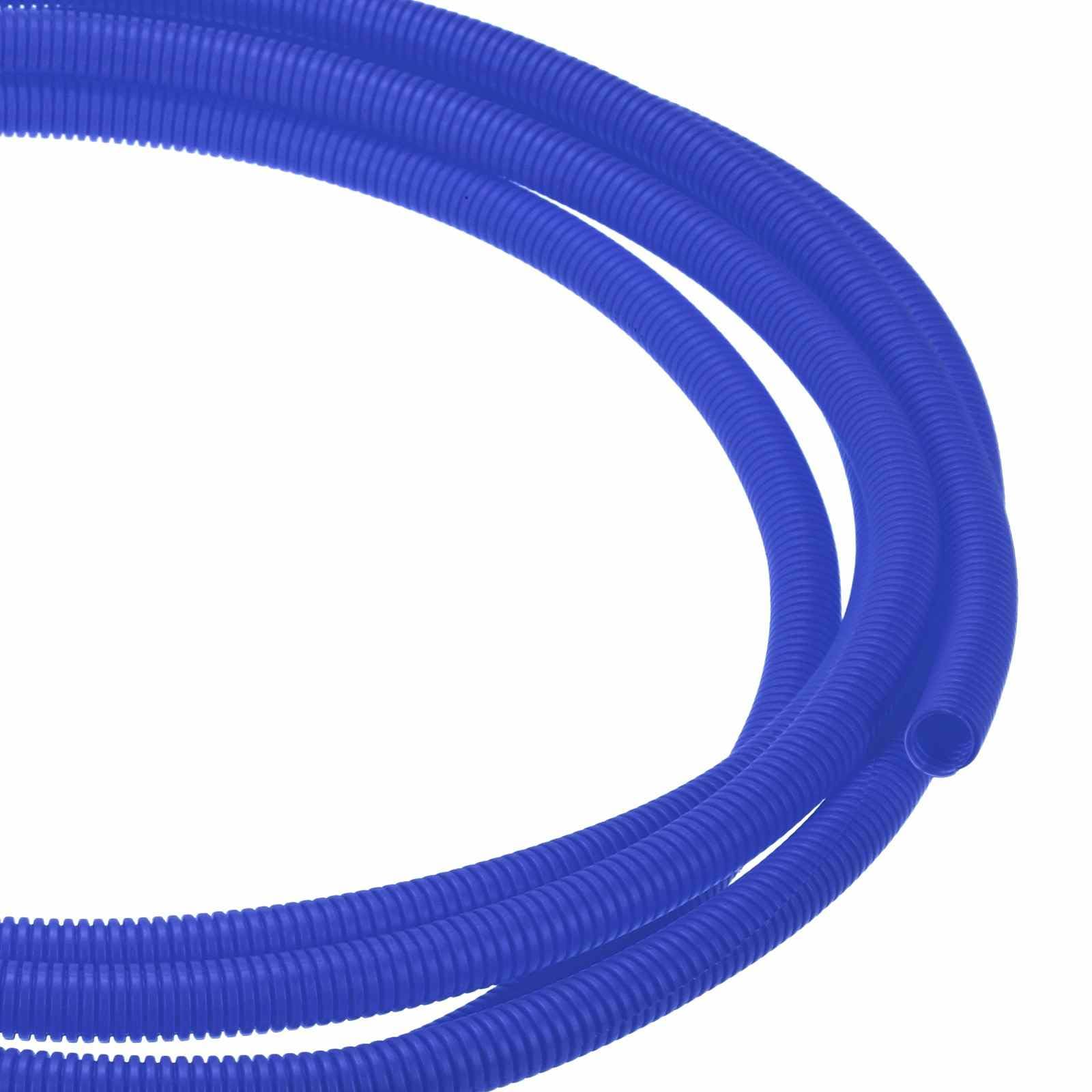 DMiotech 20ft Wire Loom Split Tubing 1/2 Inch, Cord Protectors from Pet Flexible Conduit Cable Management for Office Home Garden, Blue โ image 1