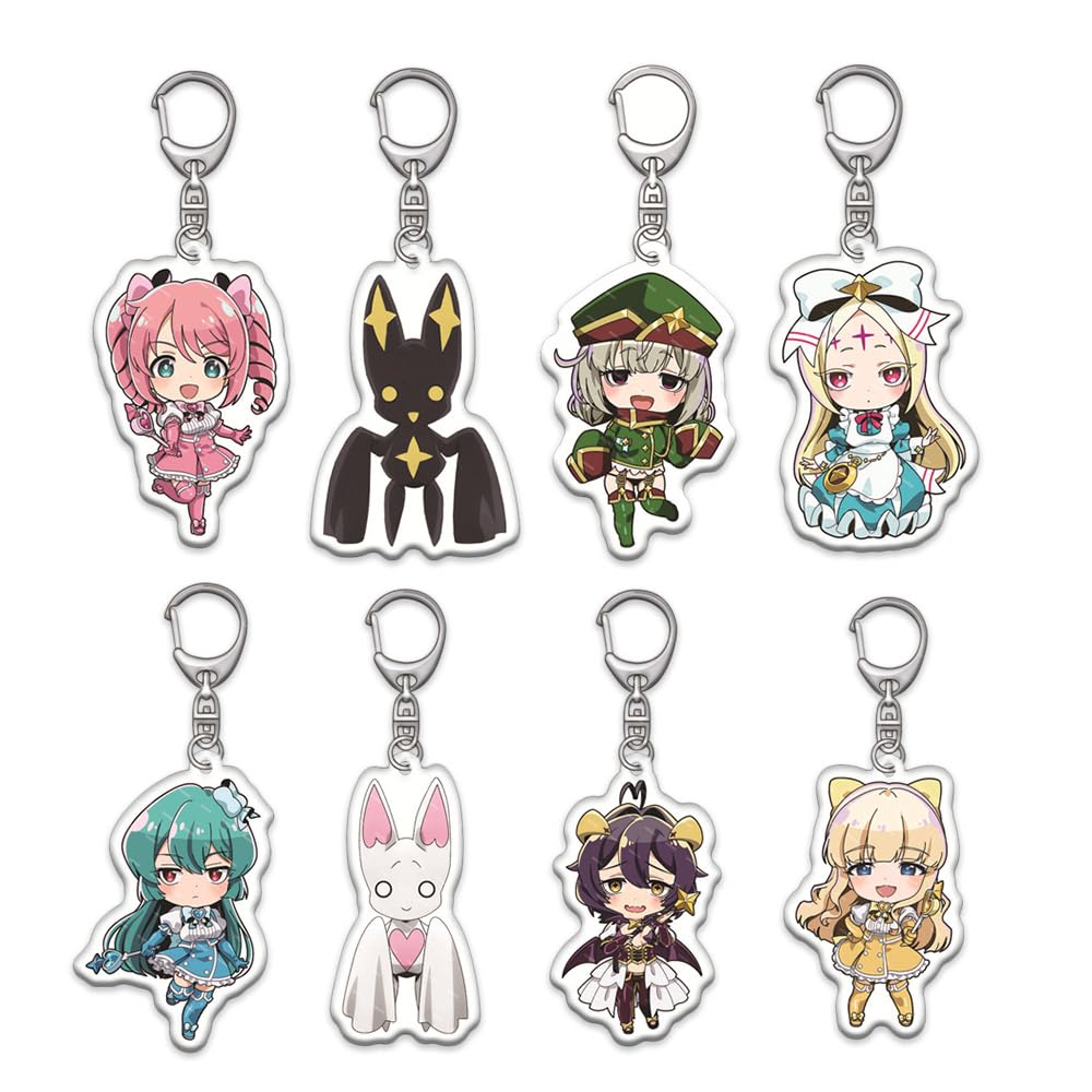 JCvCX8pcs Magical Girls Utena Hiiragi Keychains Kiwi Araga Cosplay Keychain Korisu Morino Car Keychain Kering Key Tag Kaoruko Tenkawa Key Ring