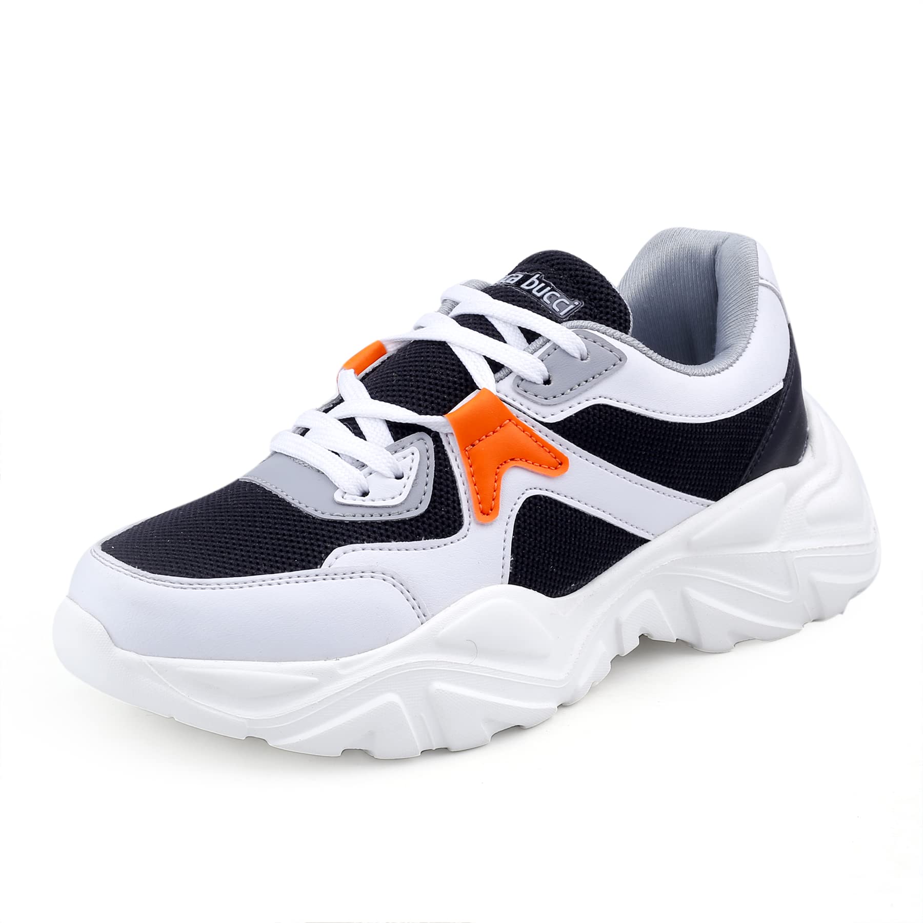 Bacca Bucci® Marine Low-top Platform Fashion Sneakers for Women | Streetwear Chunky Sneakers with Light-Weight Outsole- White, Size UK37 (B0C17F5CYX) Amazon Price History, Amazon Price Tracker