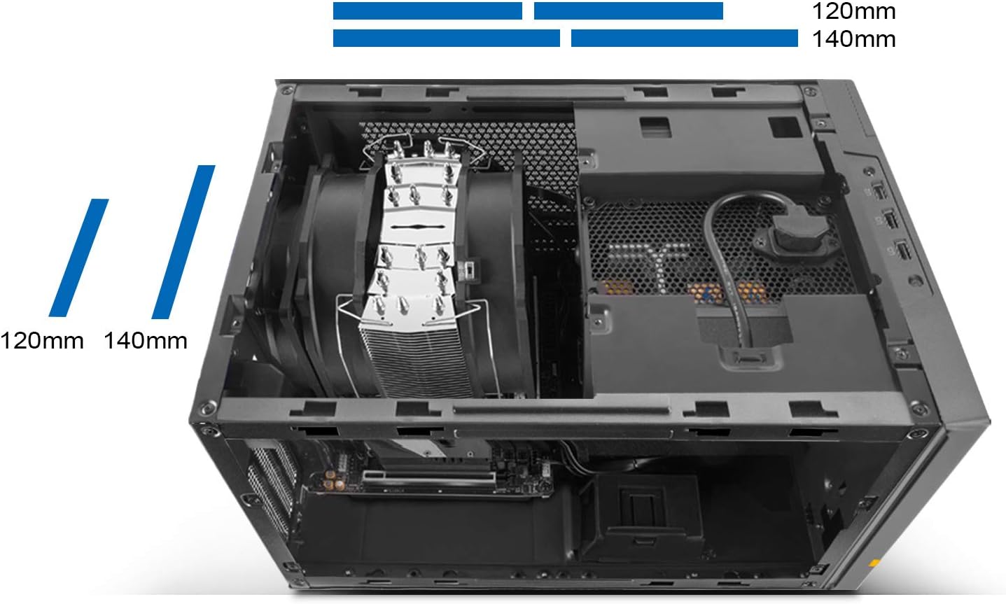 Silverstone SUGO 14 Cube Noir Black