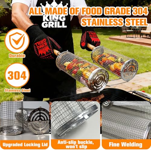 Set de 5 piezas para parrilla con accesorios BBQ miniatura 5
