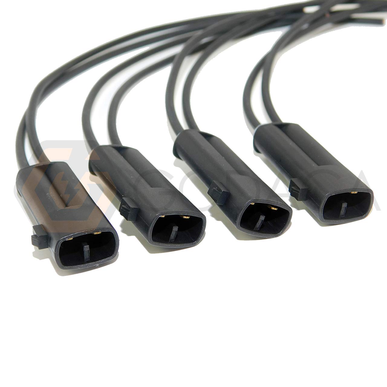 4x Male Connector 2-way for Ignition Coil injector 90980-11246