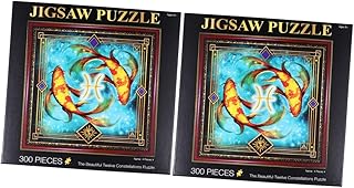 Toyvian 2 Conjuntos De 300 Peças Quebra-Cabeça Para Adultos Quebra-Cabeças Para Crianças Quebra-Cabeças Para Adultos Quebra-Cabeça Para Adultos Cenário Quebra-Cabeça De Papel