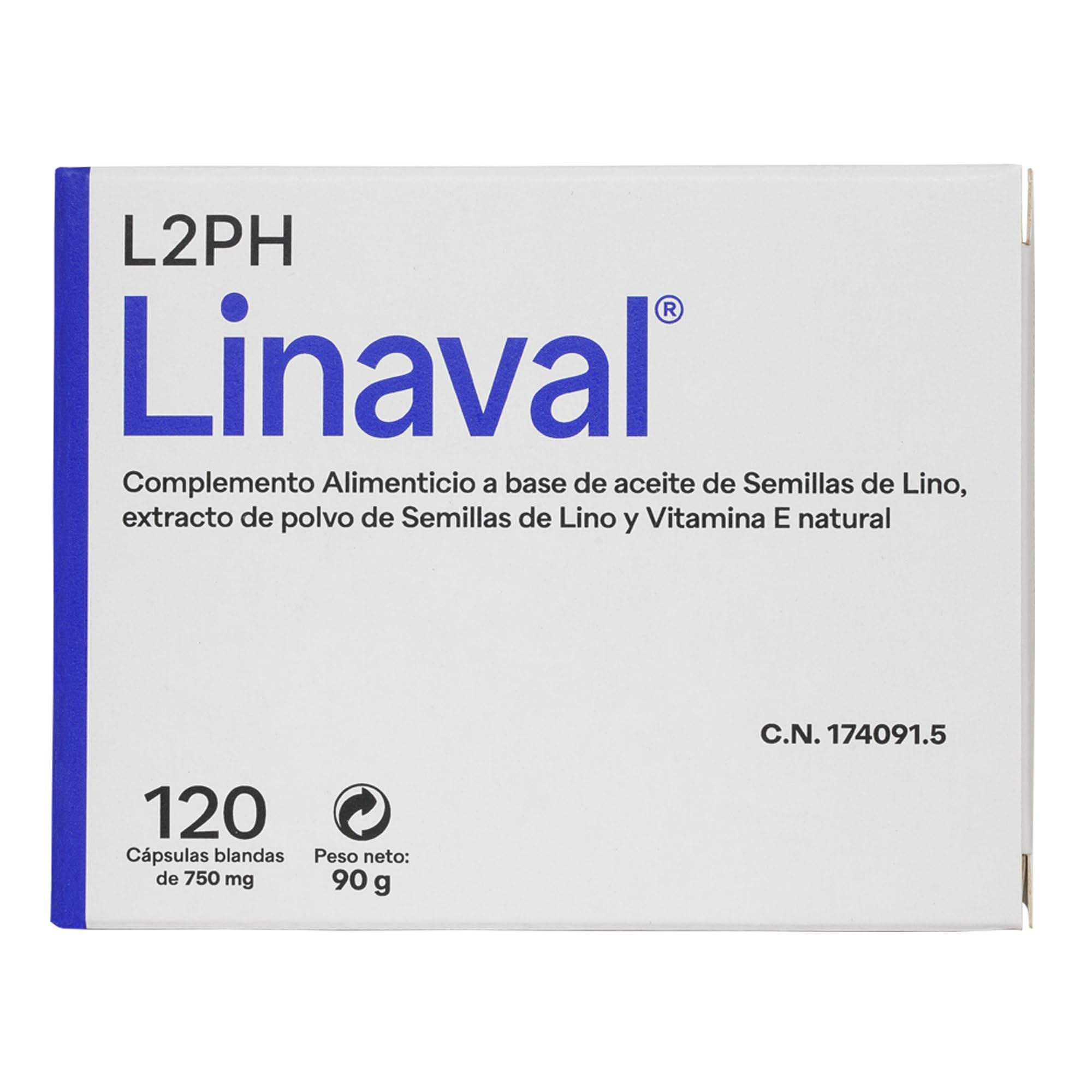 LINAVAL Complemento alimenticio para hidratación profunda de piel, ojos y mucosas (120 cápsulas). Complemento nutricional con Omegas 3-6-7-9 y Vitamina E