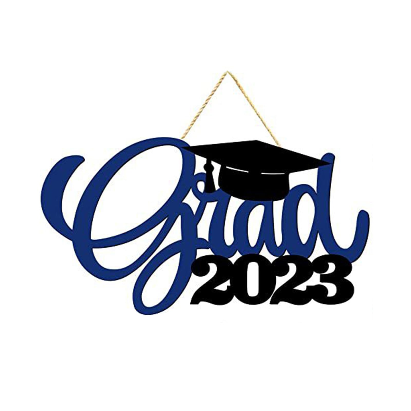 Tsophreniq Photo Booth Props 2023 Wood Cutout Class of 2023 Sign Decorations for Graduation Announcements Graduation Party Decor Party Decorations