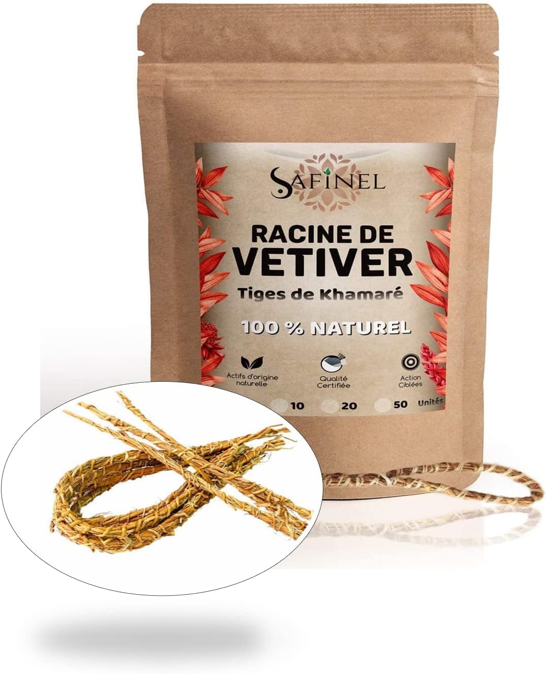 Racines De Vétiver (Khamaré, Gongoli, Cepp) - Lot De 15 Tiges - Neuf