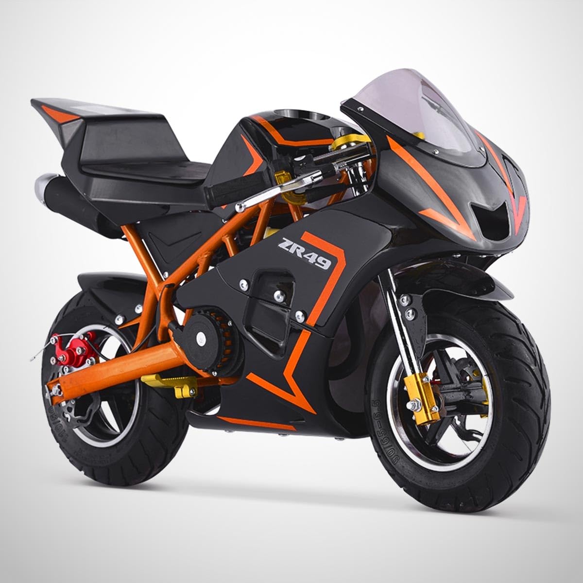 Pocket Course ZRX 49 / Mini Moto Enfant 50cc / Édition 2025 / Orange