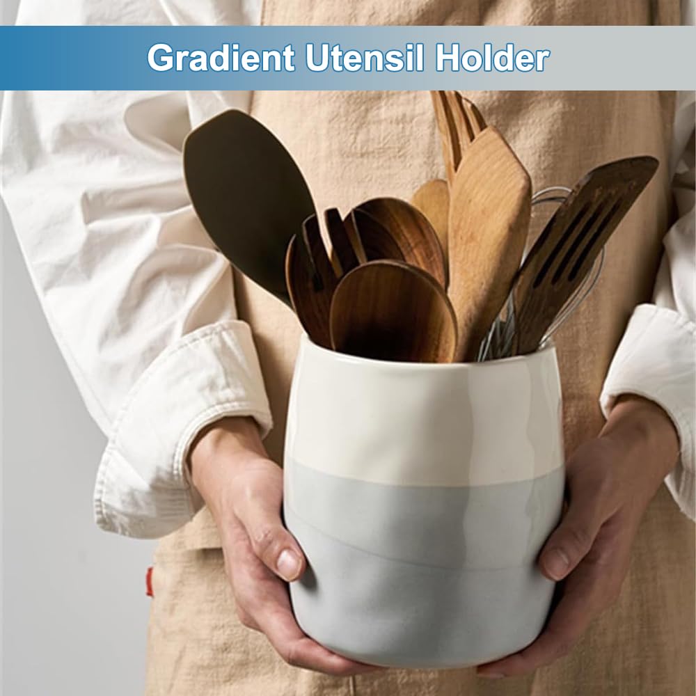 Porta Utensili da Cucina, Organizzatore per Piano di Lavoro, Portautensili per la Decorazione della Casa, Regalo Perfetto, 5.3 Pollice