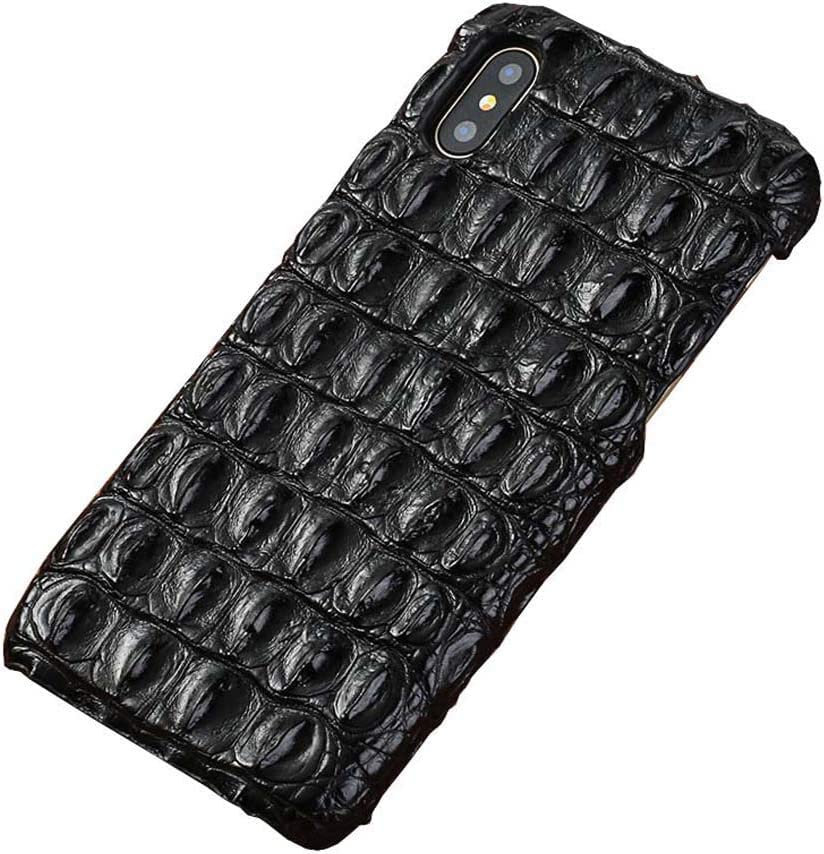 Housse iPhone Xs en cuir crocodile véritable | Étui luxe premium