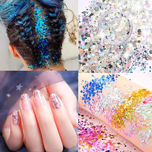 Chefic Chunky Make-upnagels, 12 stuks, met 2 penselen (12 x 10 ml) - Image 6