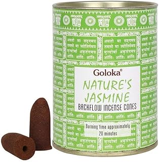 Goloka Encens Backflow Cônes - Nature's Jasmine