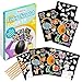 Kidtastic Scratch Art 24 Original Full Color Illustrations - 30 Piece Rainbow Scratch Pads which Dinosaur, Animals & Castle Designs, Birthday Gifts for Girls Ages 3 and Up