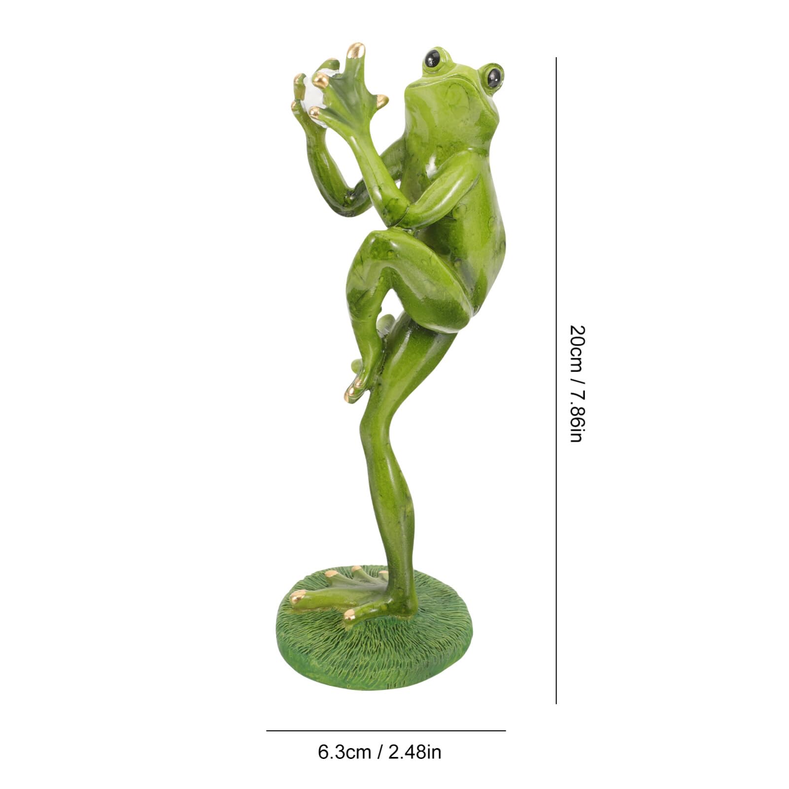 Amazon.co.jp: SEWACC スポーツ7カエル7置物7野球7カエル7像7