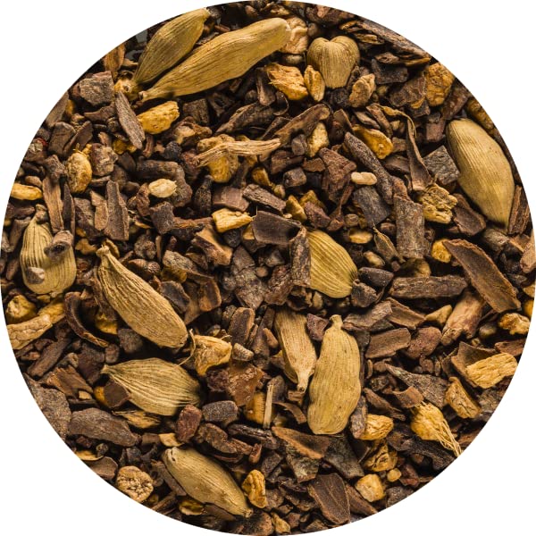 Lerbs & Hagedorn, Chaitee Chai Caramel | Karamell 2kg Ca. (162 Liter) Zimtstücke, Ingwerstücke, Schwarzer Pfeffer, Kardamom-Saat
