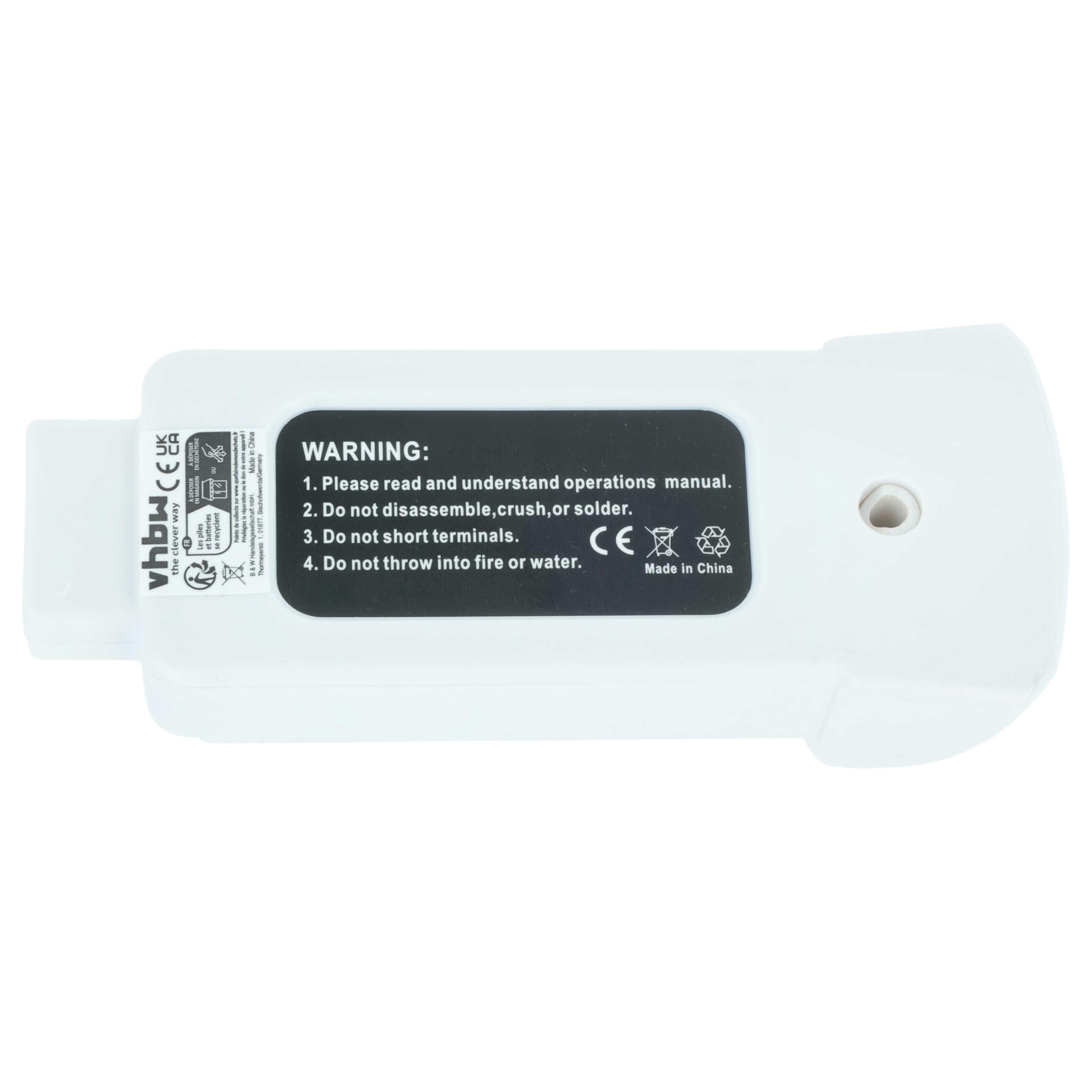 vhbw batteria compatibile con Yuneec Breeze 4K, Breeze drone quadricottero multicottero (1700mAh, 11,1V, Li-Poly)