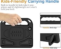 Vista 4 de BMOUO Funda para iPad Mini 1 2 3, iPad Mini 1/2/3 Funda para niños - Protector de pantalla integrado, a prueba de golpes, ligera, cubierta dura