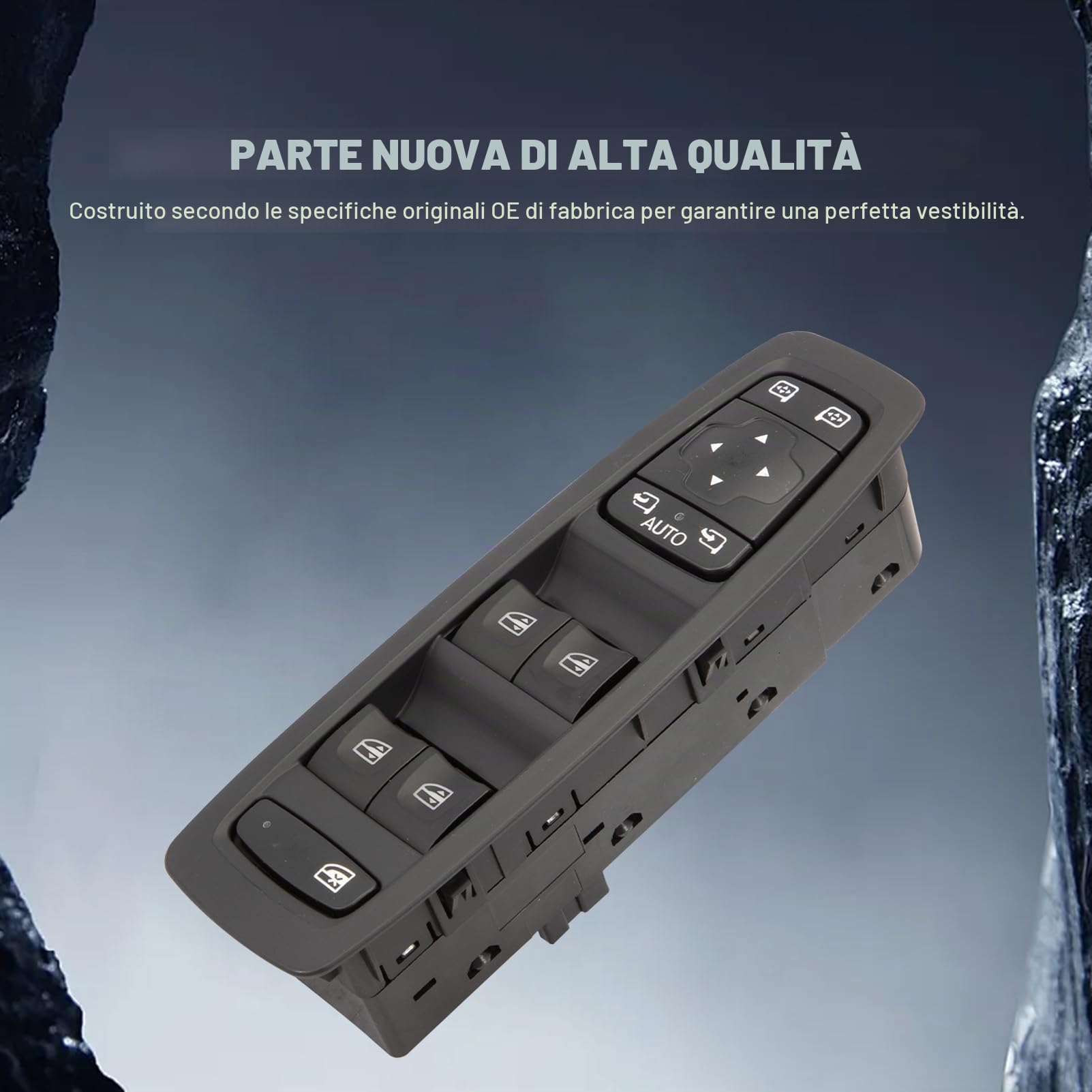 Pulsantiera Alzacristalli Sinistro per Megane 4 Kadjar Scenic 4 Grand Scenic 4 Talisman 254012952R Pulsante Finestrino Interruttore Alzacristalli Alzacristallo(Portiera Del Conducente)