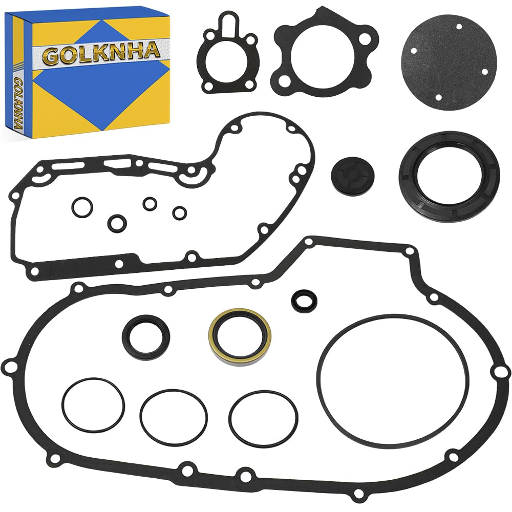 Clutch Primary Cover Gasket Kit Compatible with Sportster 1200 XLH1200 XL1200 1989-2003 OEM# 34955-89 25263-90FM