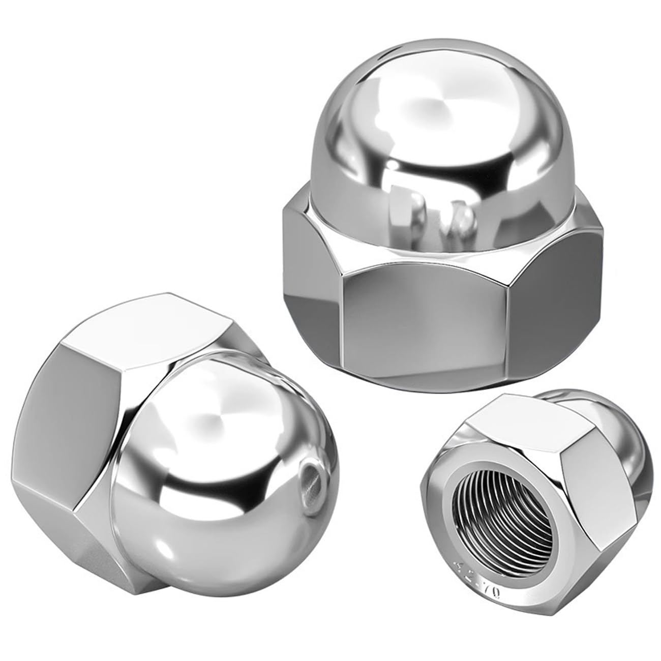 cSeao M5 Acorn Nuts, M5 Cap Nuts, 304 Stainless Steel, 50 Pack