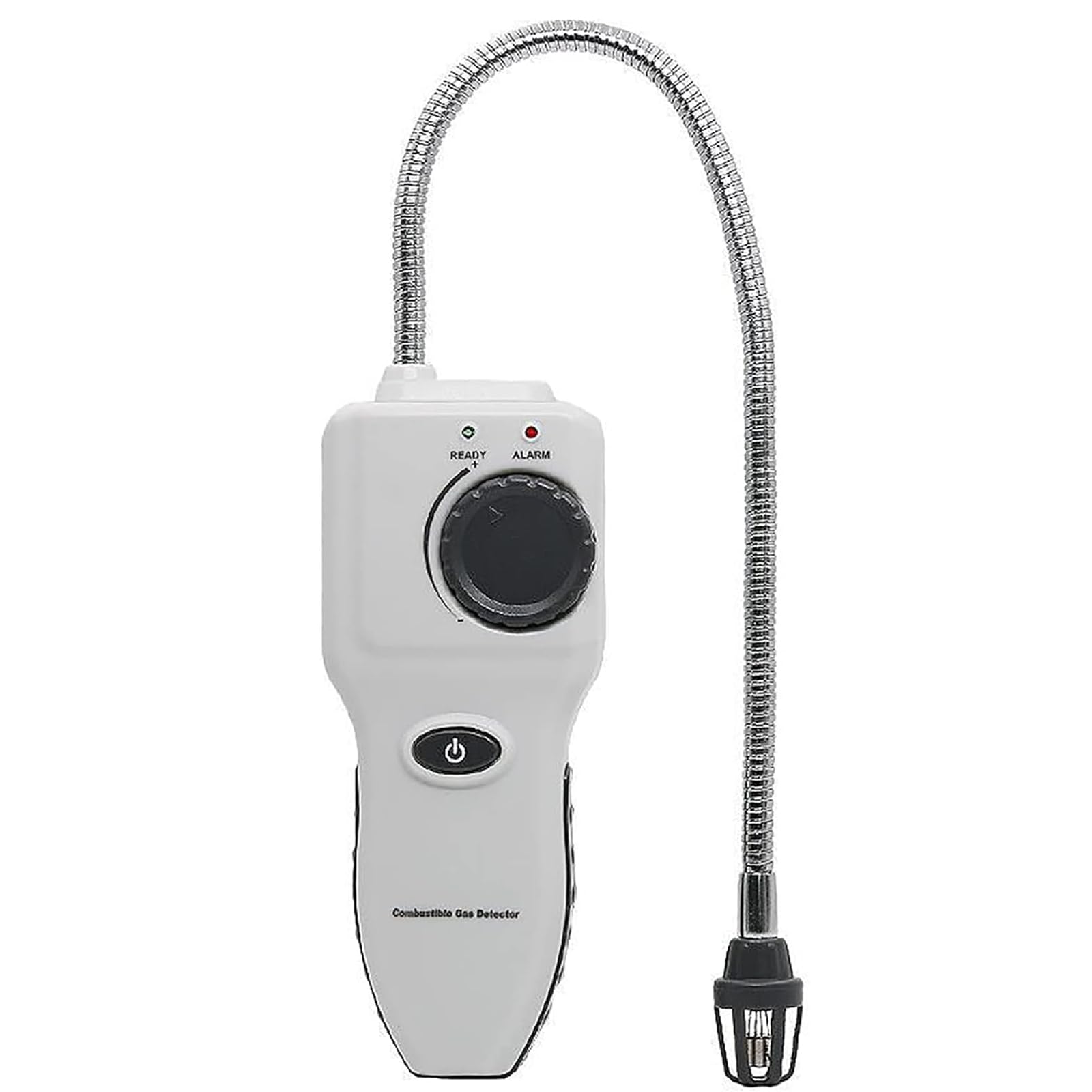 Detector De Fugas De Gas Portátil, Detector De Gas Natural Metano con Sonda De Cuello De Ganso De 13,8 Pulgadas, Sensibilidad 50 Ppm De Metano, Función De Alarma De Timbre Y Peso Ligero