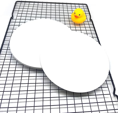 Miniatura 4 de Mombake Tableros redondos para tartas, paquete de 10 soportes para tartas con base circular de cartón (blanco, 6 pulgadas)
