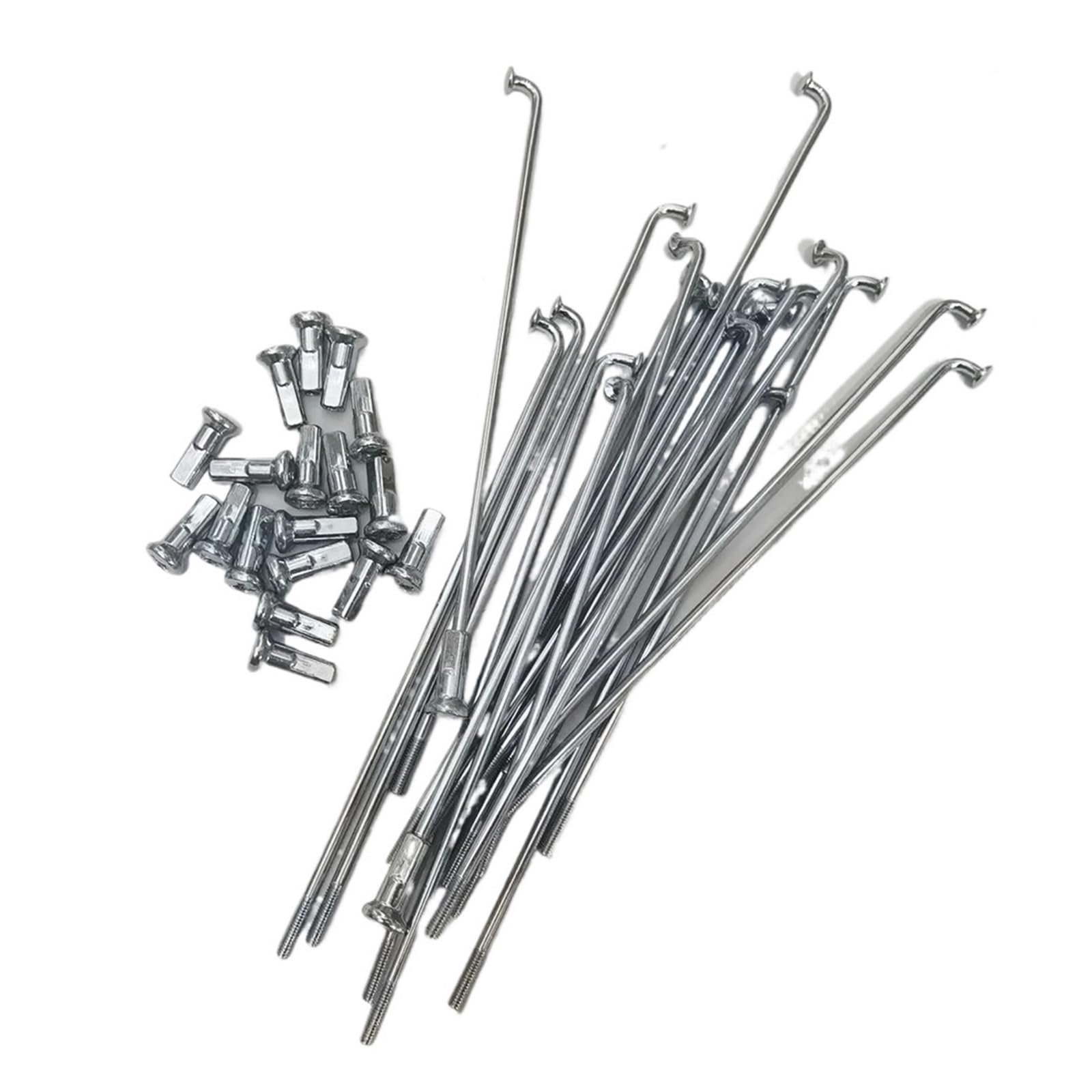 36 sztuk/partia 10G Elektryczne szprychy rowerowe i motocyklowe 3,18 mm - długość 55-305 mm z wypustkami - ciężkie sztangi do e-rowerów i motocykli (145 mm)
