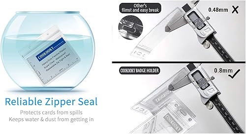 Miniatura 4 de Llavero con correa de muñeca y llavero para identificación y tarjetas de identificación