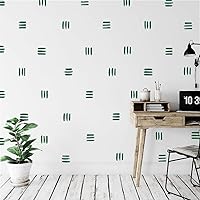 Vista 8 de 120 piezas de adhesivos de pared de línea moderna Boho para guardería, niños, sala de estar, decoración escandinava para el hogar, adhesivos murales