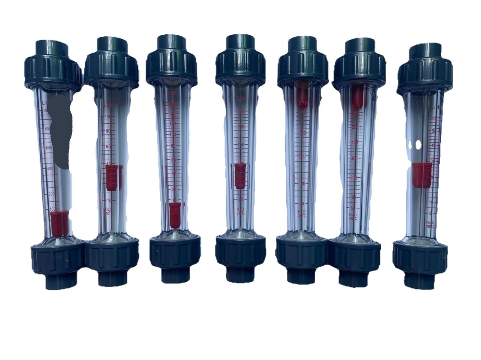 1 Uds LZS-15 1/2 "medidor de flujo de agua indicador contador rotámetro líquido(16-160L)