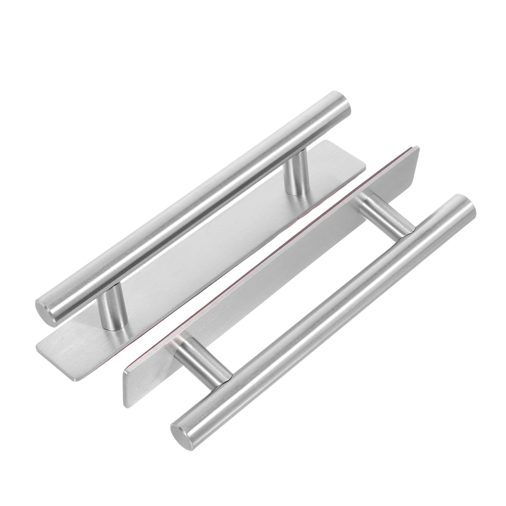 Manija adhesiva de acero inoxidable LIFKOME con acabado plata elegante