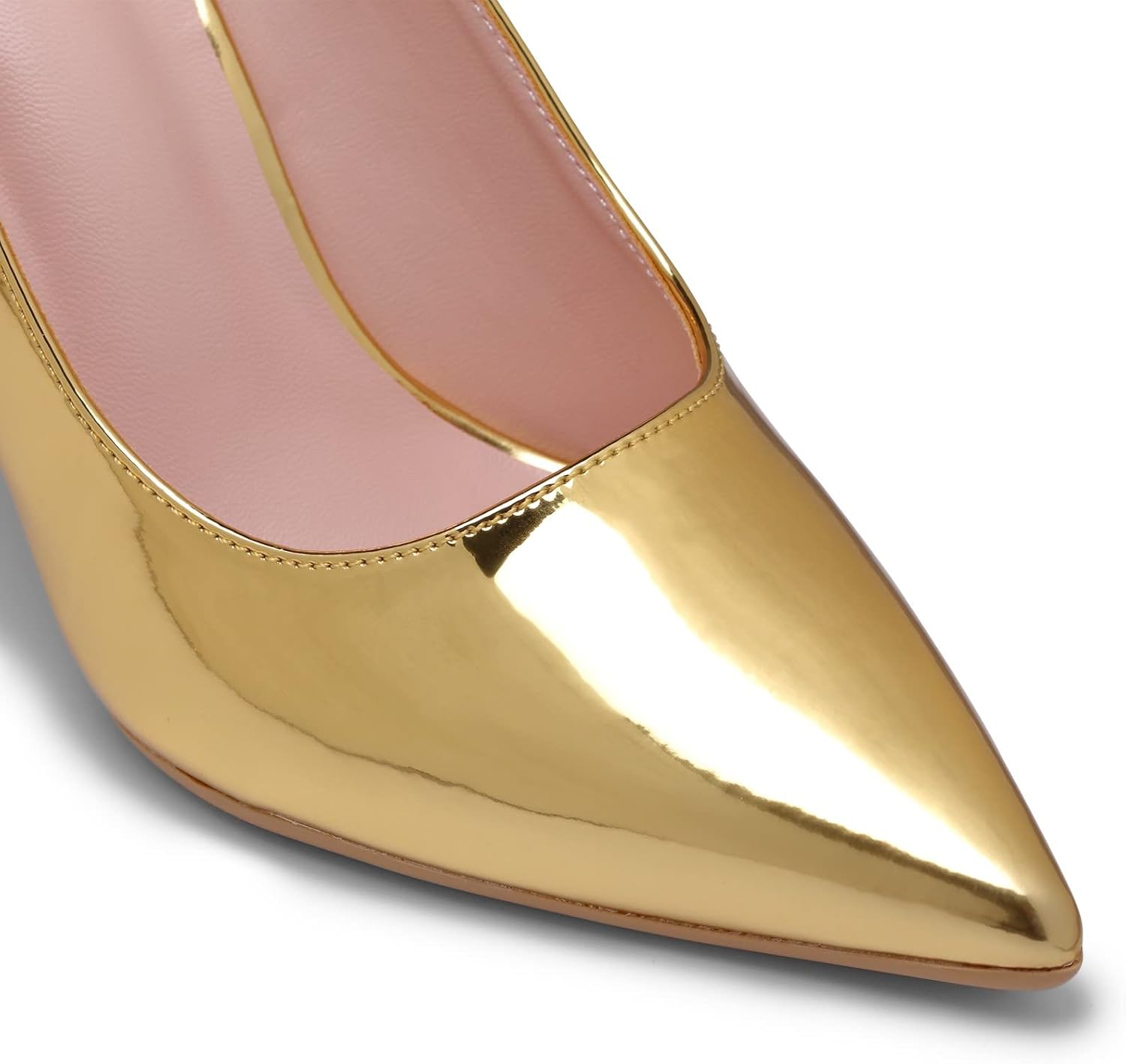 Elisabet Tang High Heels, Womens Pointed Toe Slip on Stilettos Party Wedding Pumps Basic Shoes - Image 5