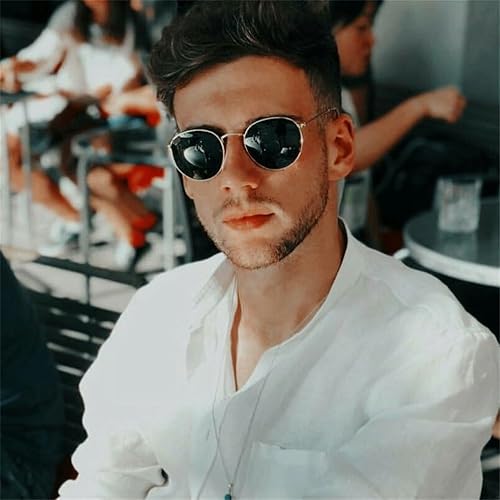 Miniatura 3 de GIFIORE Gafas de sol redondas pequeñas polarizadas para mujeres y hombres, clásicas retro vintage UV400