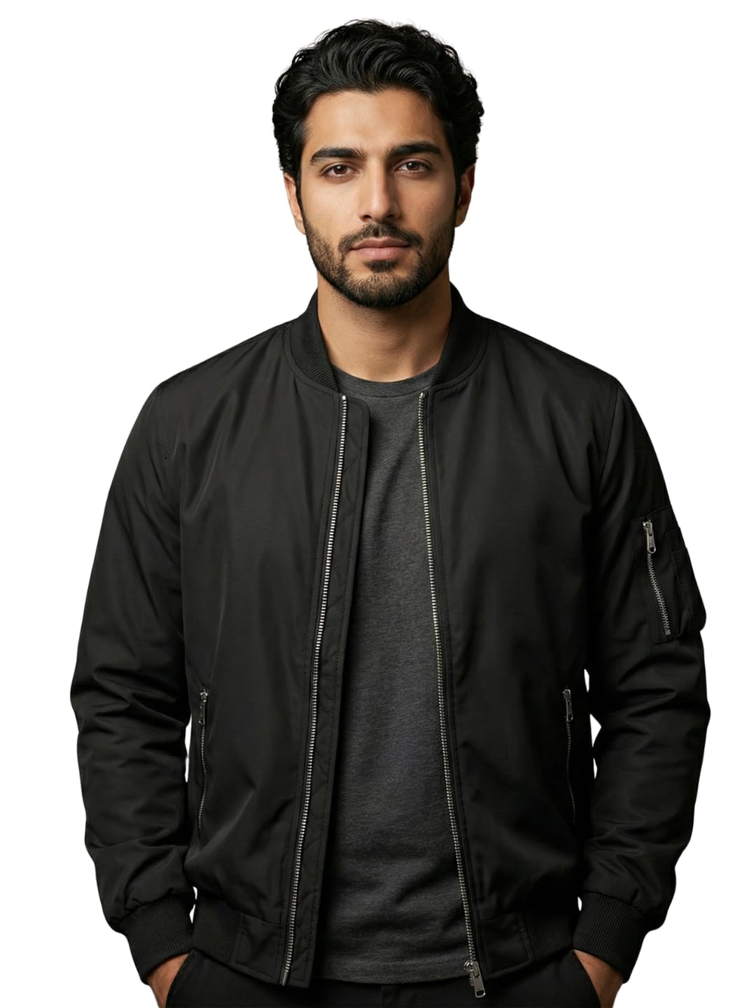 caraba Jacket for Men Winter Wear Stylish Puffer Jacket | Zipper Lightweight Jacket | Casual Bomber Regular Fit-picture-12