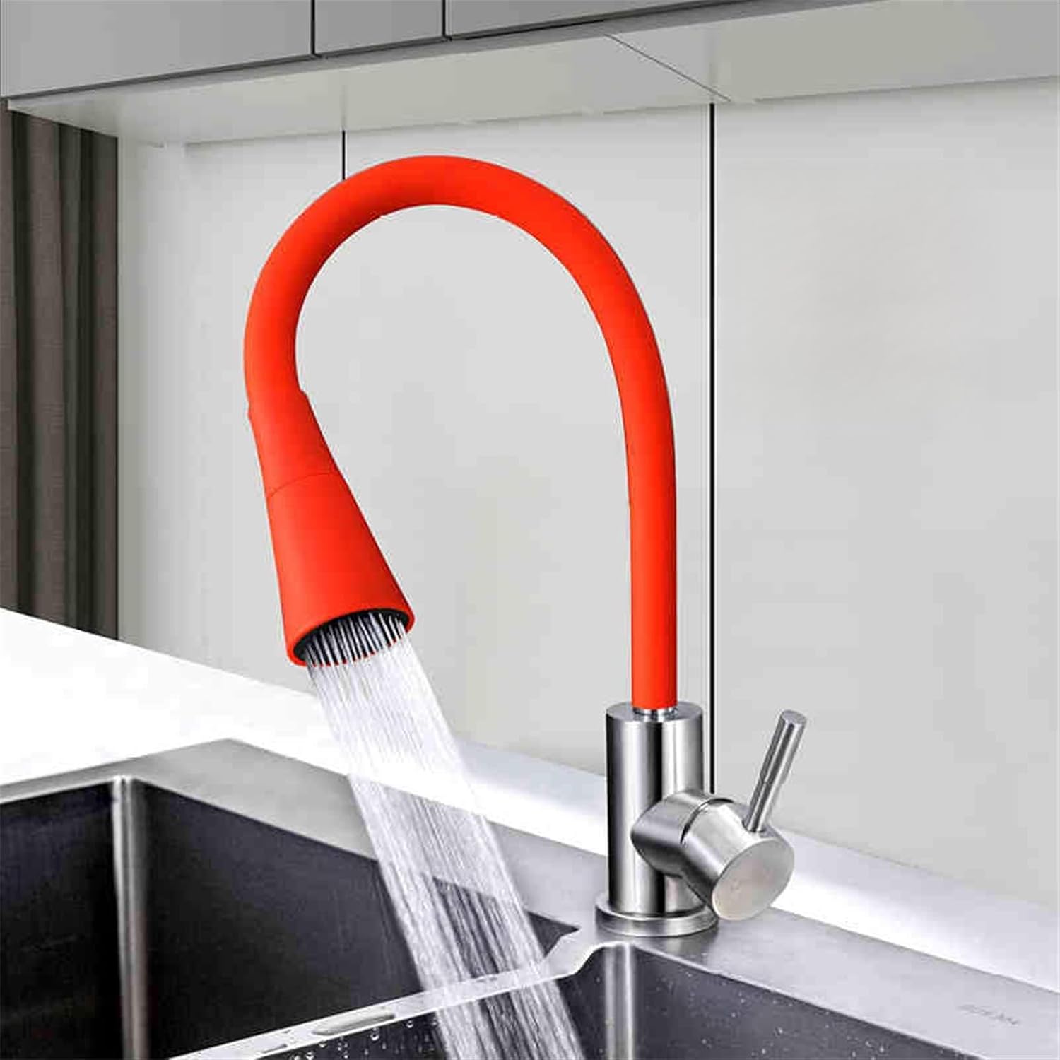 ZXDTVFGN つや消しステンレススチールキッチンシンクミキサー