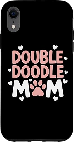 Double Doodle Mom Labradoodle Goldendoodle Pet Dog Parent Case for iPhone XR
