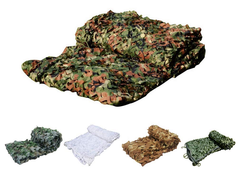 OUdini Camouflanetting 2X8M Camouflanet Army Camo Netting Oxfabric for Sunshade Tent Camping Shooting Hunting/Woodland Camo