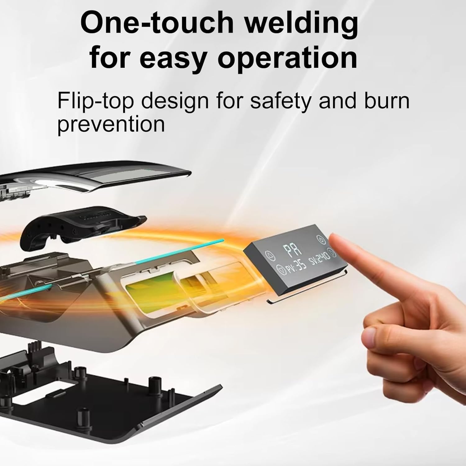 Łącznik filamentowy do druku 3D, Fusion Splicer z 200 tubami, szybkie nagrzewanie do 240°C, naprawa uszkodzonego filamentu do PLA, ABS, PETG, TPU, PA, PC