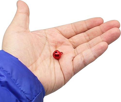 Miniatura 3 de 200 cascabeles de cascabel de 12 pulgada para manualidades a granel para decoración de Navidad, hogar y mascotas (7 colores al azar)