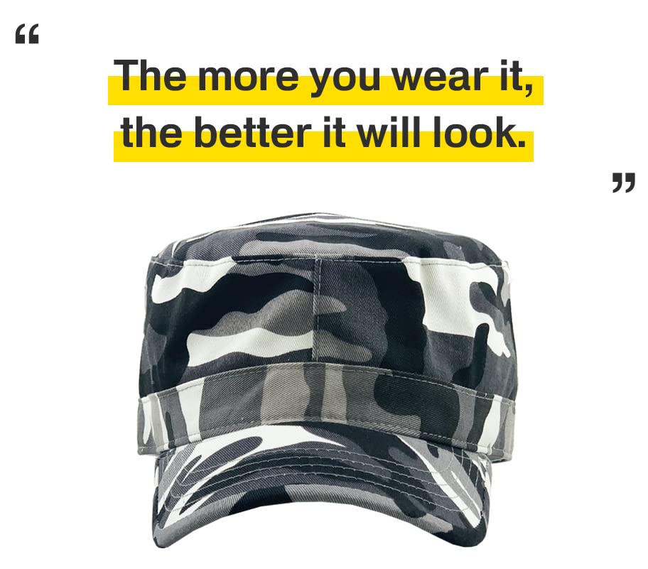 Image of KB-Ethos Cadet Army Cap Basic Everyday Military Style Hat (Now with STASH Pocket Version Available)