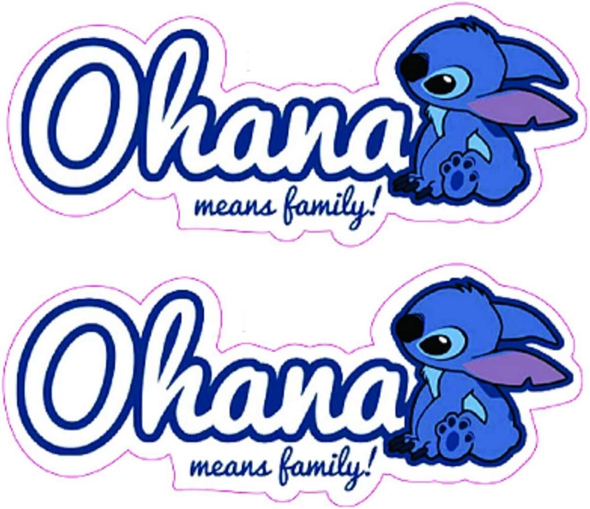 DelzamOhana Means Family Family Means Nobody gets Left Behind or Forgotten Vinyl Sticker Decal Quotes Car Laptop Wall Window Bumper Sticker Waterproof Cell Windows Cars Trucks